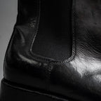 Washed Polished Leather Chelsea Boots