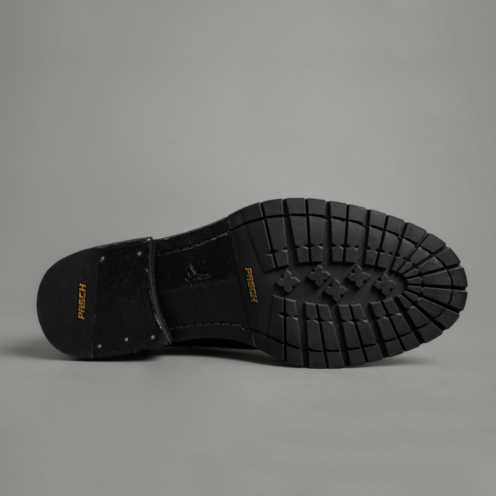 Midnight Navy Washed Leather Brogue Derbies