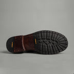 Washed Polished Leather Derby Shoes Brown