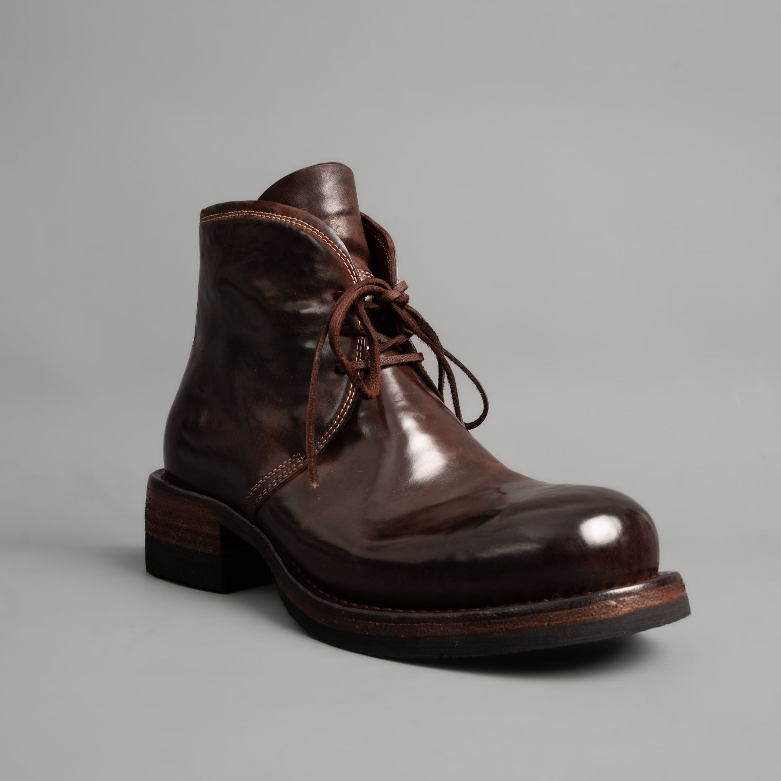 Washed Shell Cordovan Cap Toe Boots