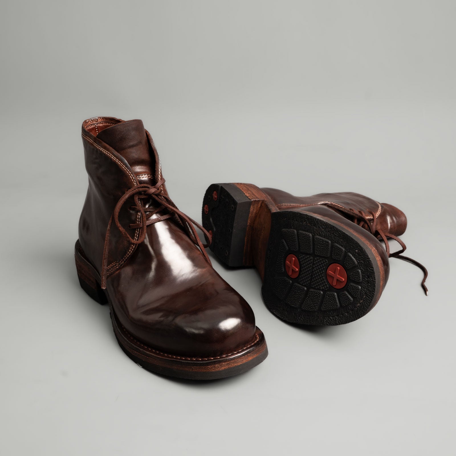 Washed Shell Cordovan Cap Toe Boots