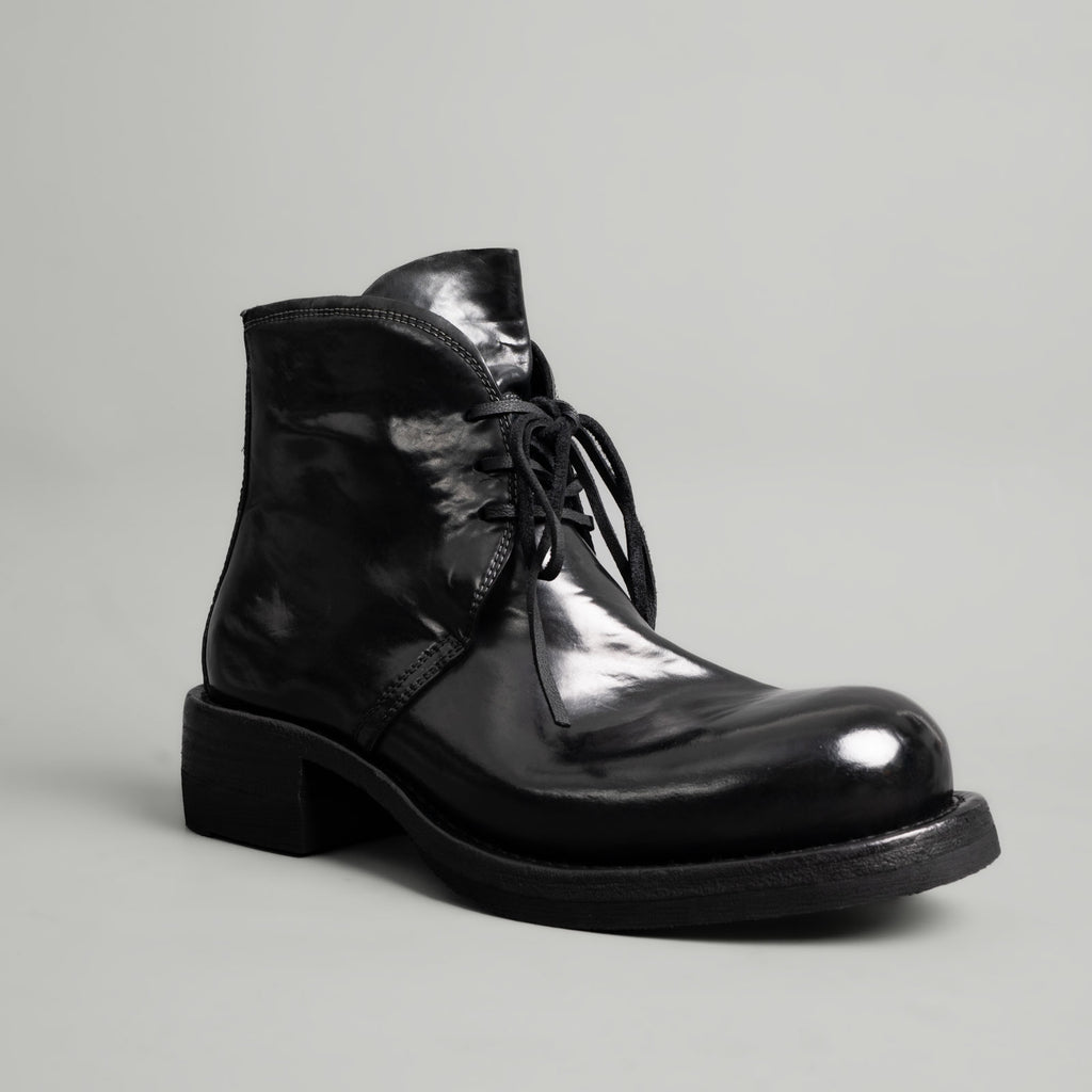 Washed Shell Cordovan Chelsea Boots Black