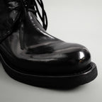 Washed Shell Cordovan Chelsea Boots Black