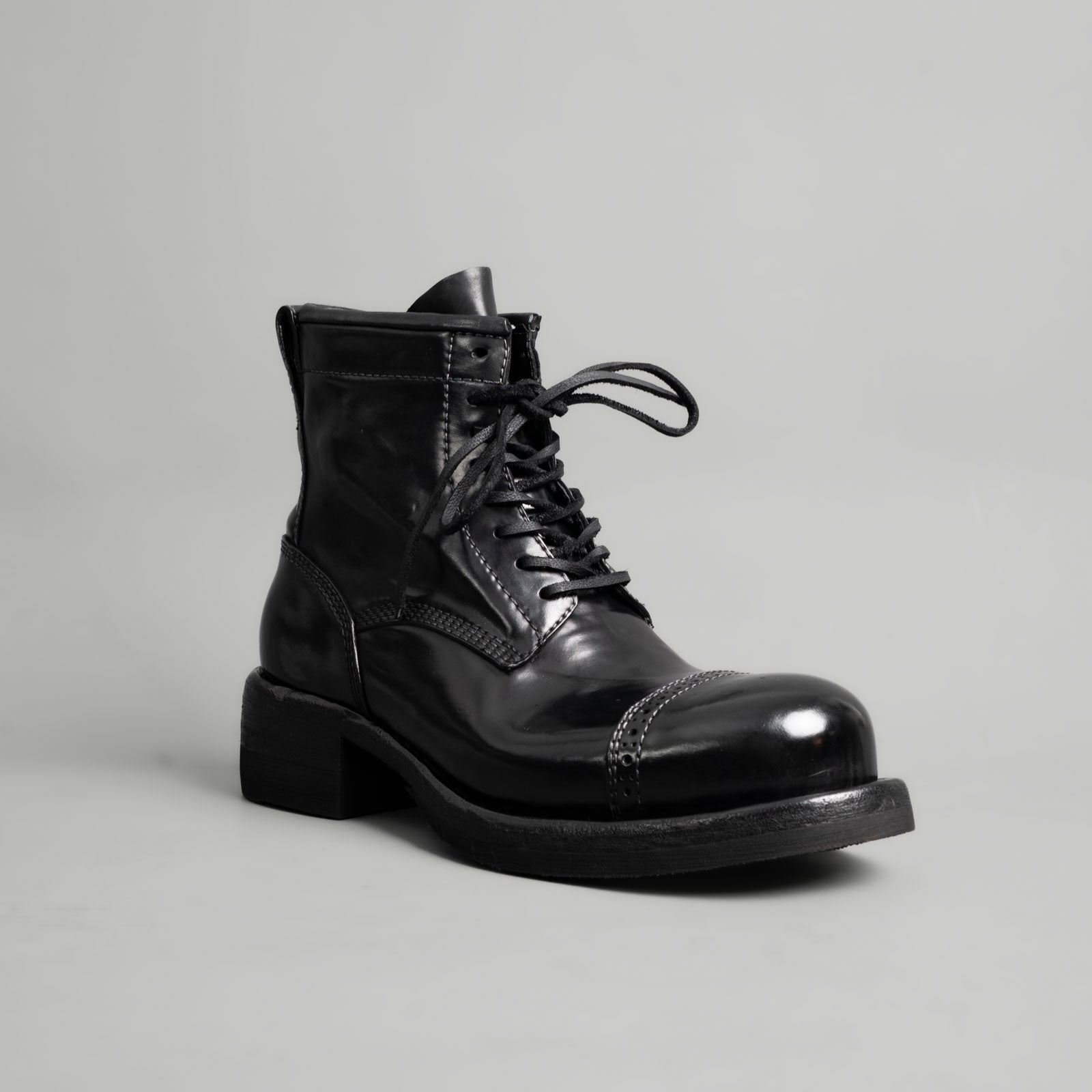 Brogue Cap Toe Cordovan Boots