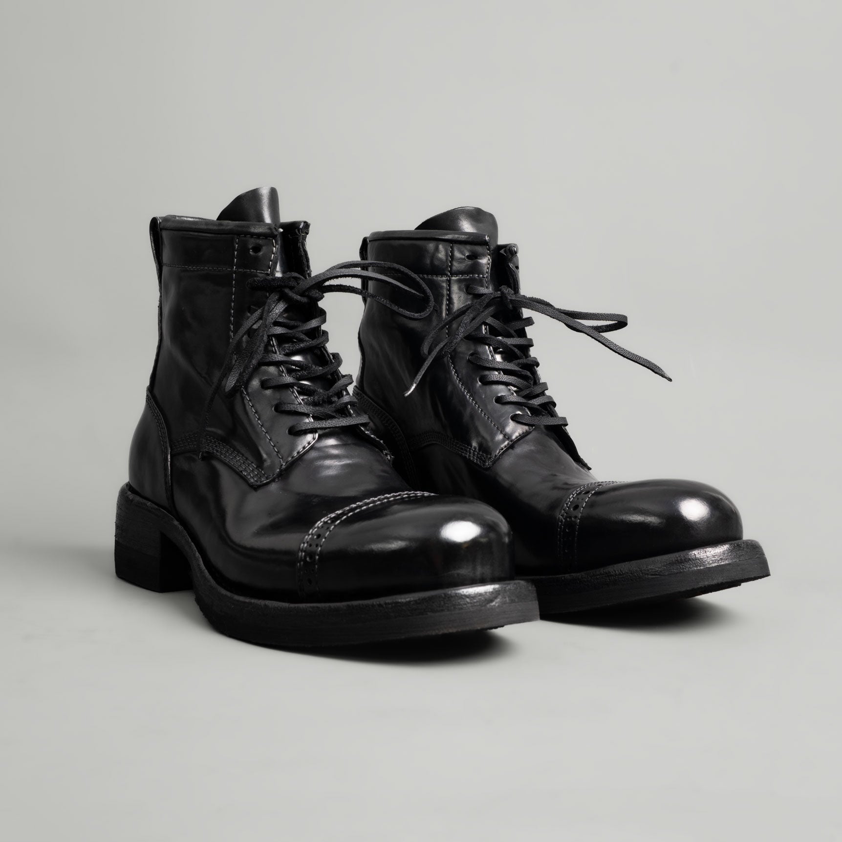 Brogue Cap Toe Cordovan Boots