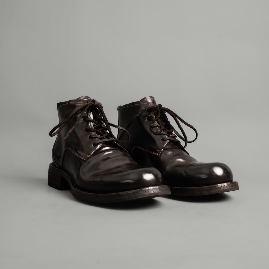 Washed Cordovan High-Top Chukka