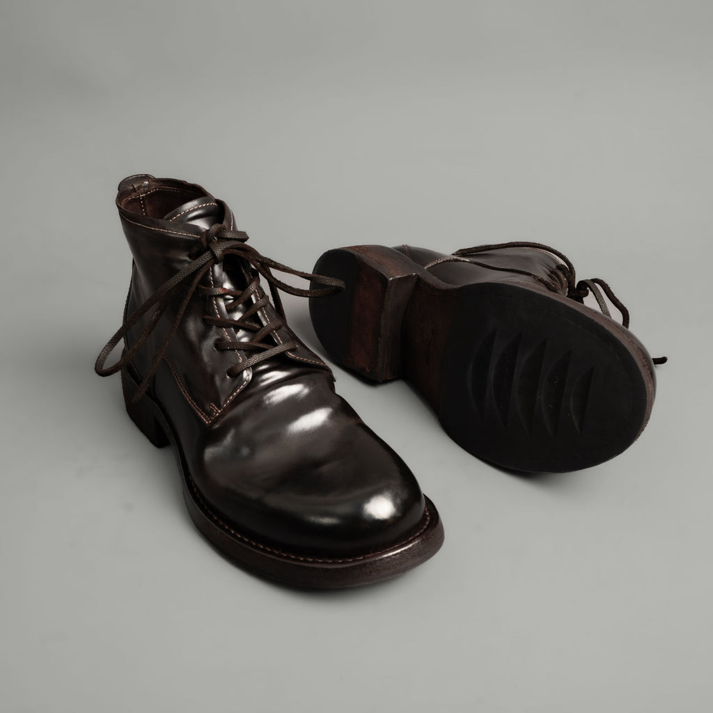 Washed Cordovan High-Top Chukka