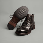 Washed Cordovan High-Top Chukka