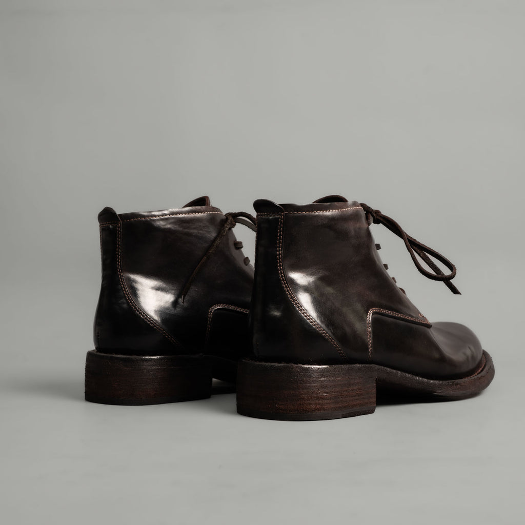 Washed Cordovan High-Top Chukka