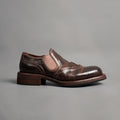 Washed Cordovan Wingtip Slip-On