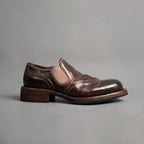 Washed Cordovan Wingtip Slip-On