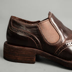 Washed Cordovan Wingtip Slip-On