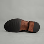 Washed Cordovan Wingtip Slip-On