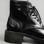 Washed Shell Cordovan Vibram Boots Black