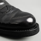 Black Cordovan Brogue Slip-On