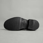 Black Cordovan Brogue Slip-On